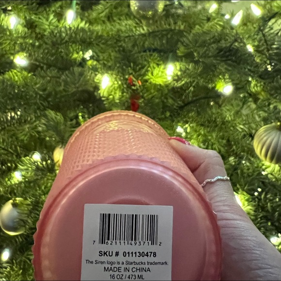 BRAND NEW WITH TAGS! STARBUCKS pink lemonade soft touch studded tumbler set - Picture 4 of 7